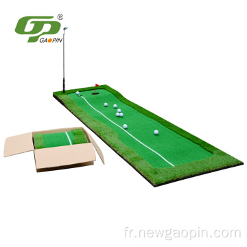 Putting Green de golf portable avec ligne blanche